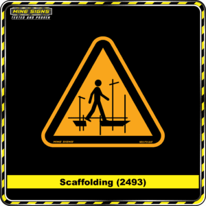 MS - Product Background - Safety Signs - Scaffolding 2493