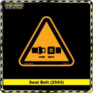 MS - Product Background - Safety Signs - Seat Belt 2543