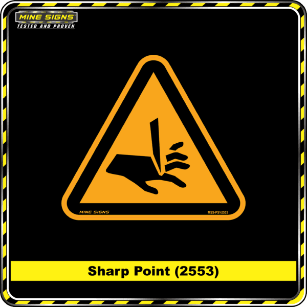 MS - Product Background - Safety Signs - Sharp Point 2553
