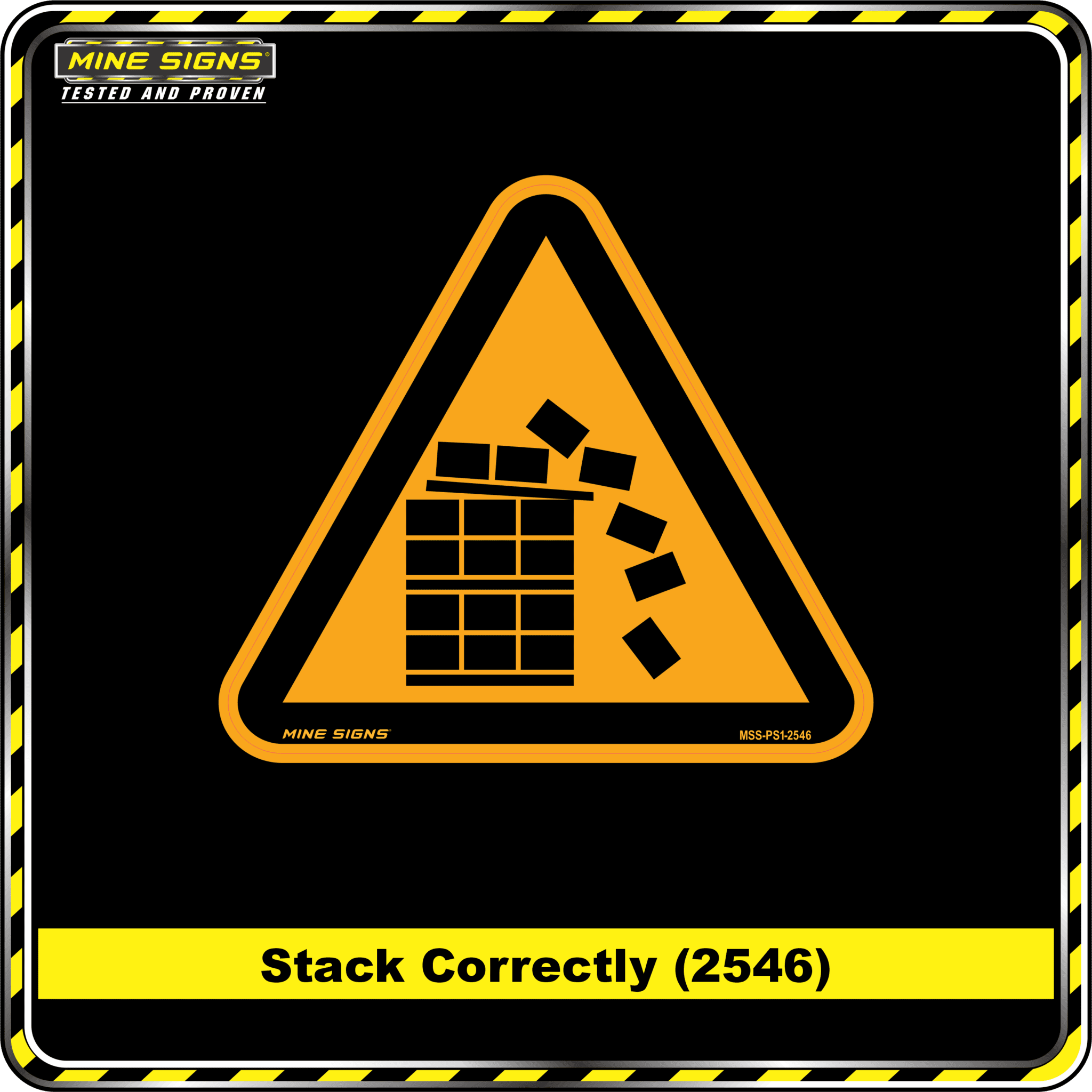 MS - Product Background - Safety Signs - Stack Correctly 2546