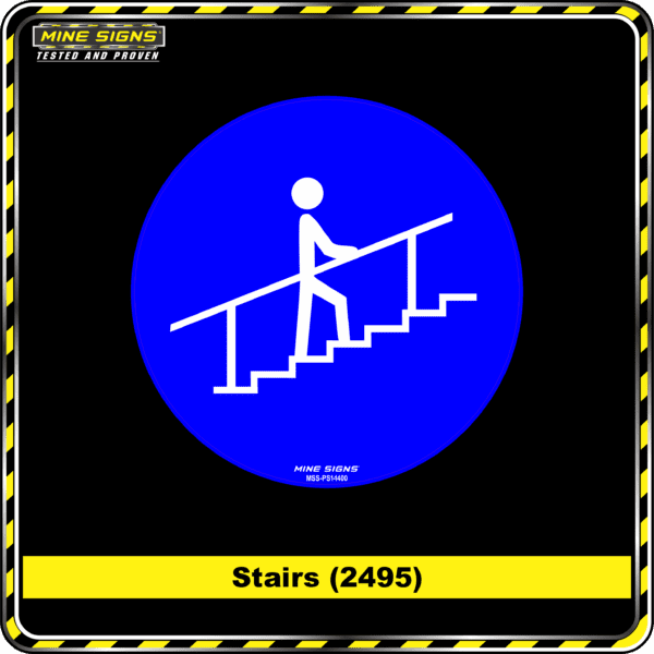 MS - Product Background - Safety Signs - Stairs 2495