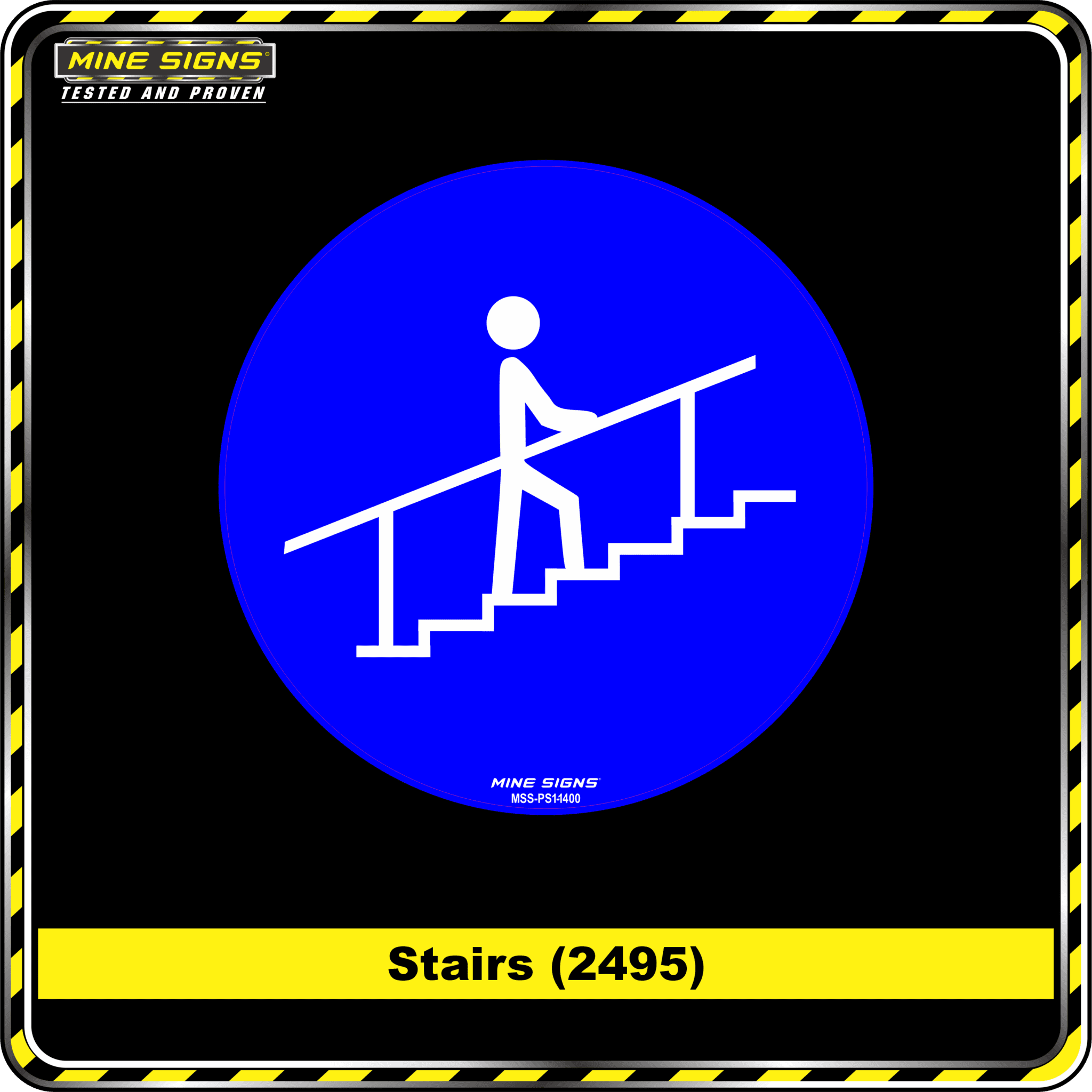 MS - Product Background - Safety Signs - Stairs 2495