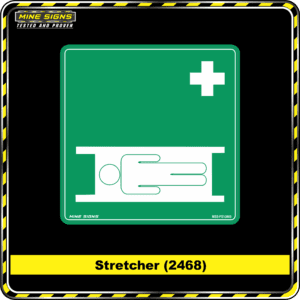 MS - Product Background - Safety Signs - Stretcher 2468