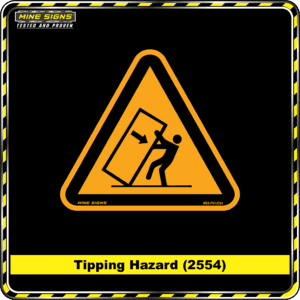 MS - Product Background - Safety Signs - Tipping Hazard 2554