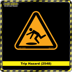 MS - Product Background - Safety Signs - Trip Hazard 2458