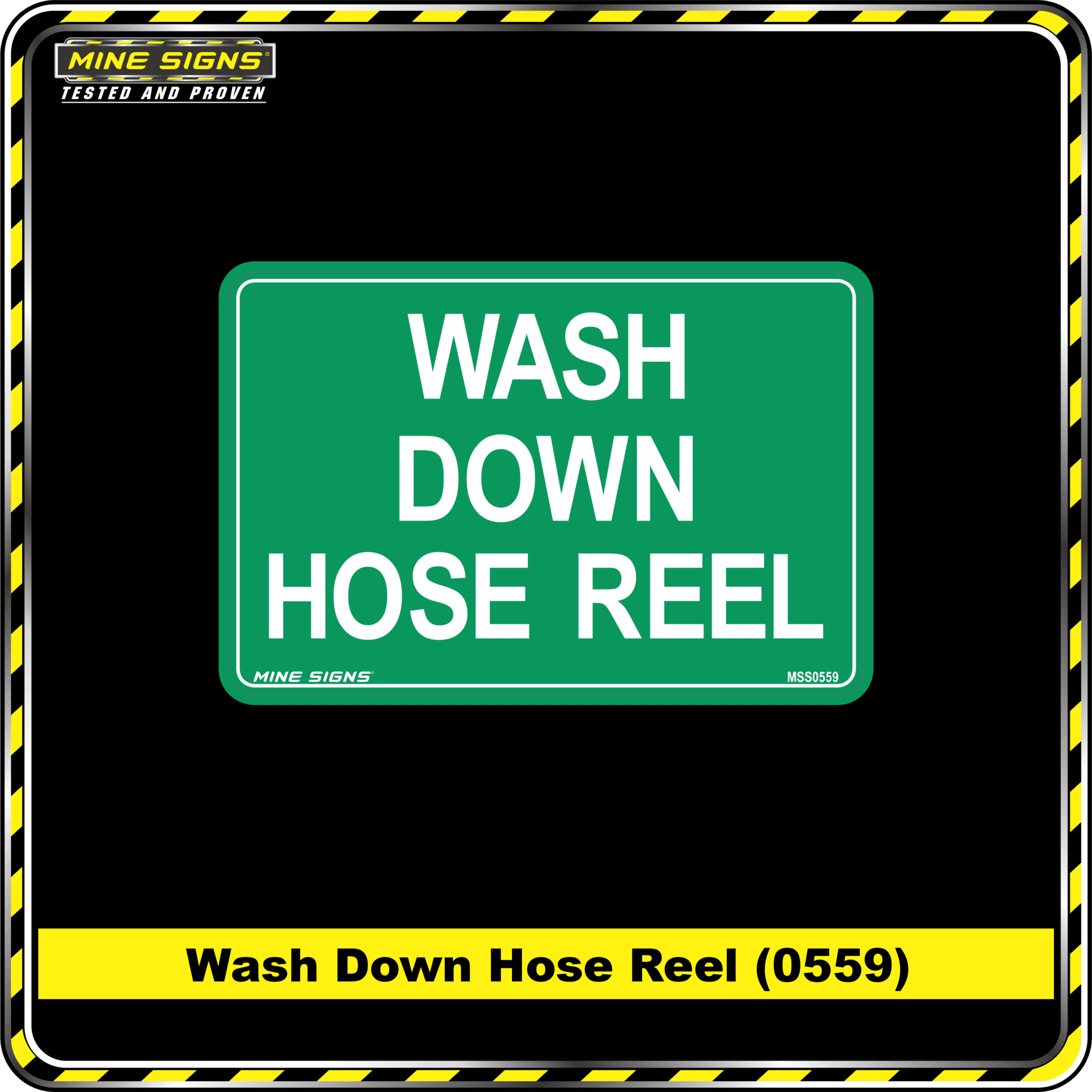 MS - Product Background - Safety Signs - Wash Down Hose Reel 0559
