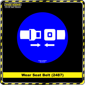 MS - Product Background - Safety Signs - Wear Seat Belt 2487
