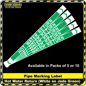 Ms - Pipe Markers - Hot Water Return