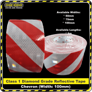 Product Backgrounds - Tape - 3M FYG Tape Red White Chevron Right 100 MS
