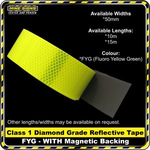 3M Diamond Grade Class 1 Reflective with Magnetic Backing 50mm (Copy)