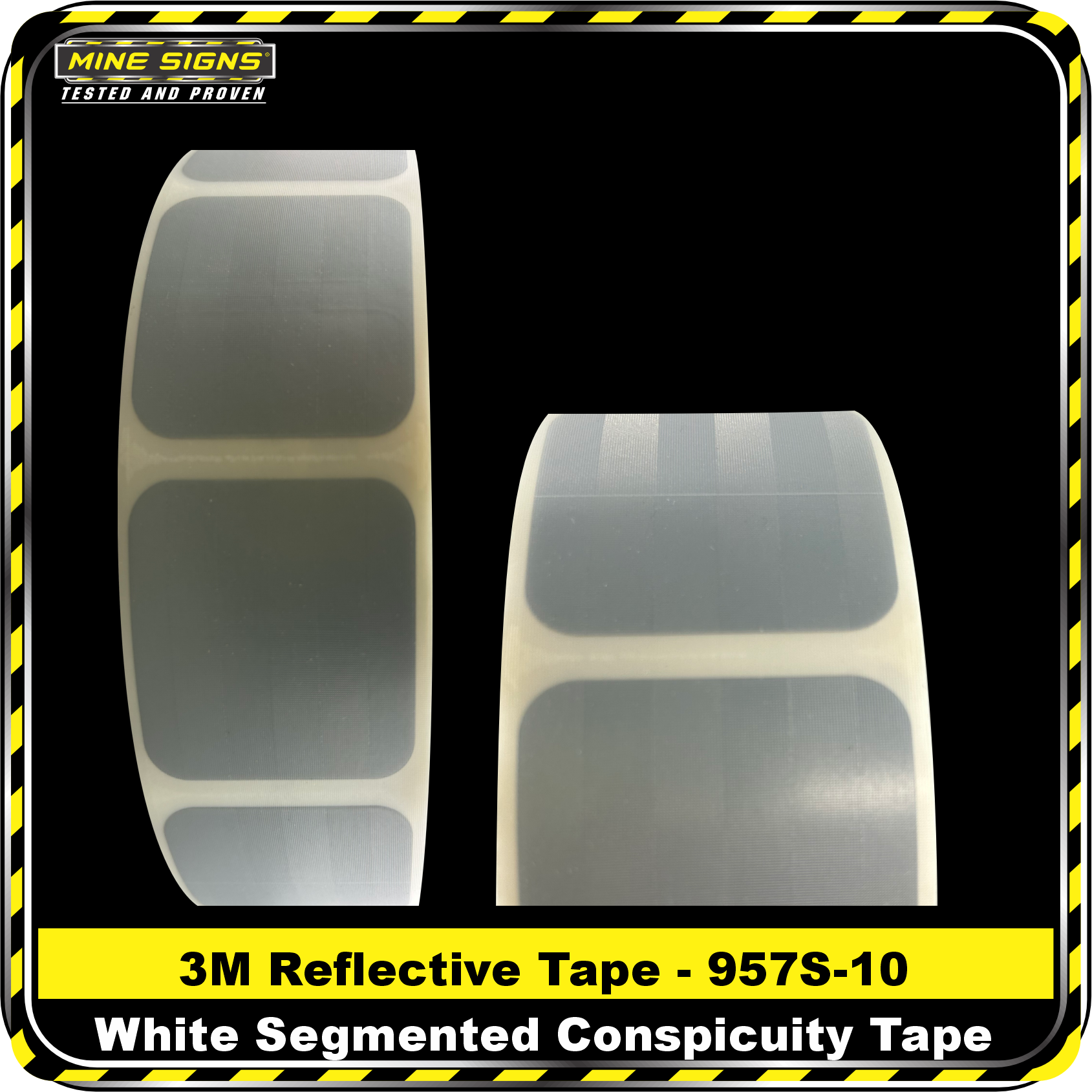3M Reflective Tape – 957S-10 White Segmented Conspicuity Tape - MS