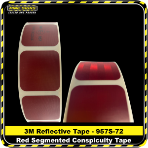 3M Reflective Tape – 957S-72 Red Segmented Conspicuity Tape - MS